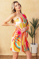 EASY WAY OUT WOVEN KAFTAN MINI DRESS - Flying Tomato - Flyclothing LLC