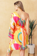 EASY WAY OUT WOVEN KAFTAN MINI DRESS - Flying Tomato - Flyclothing LLC