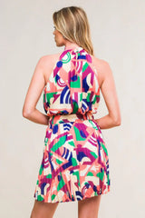 SWEETLY ELEVATED WOVEN MINI DRESS - Flying Tomato - Flyclothing LLC