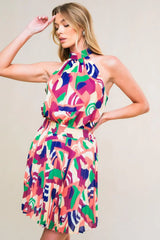 SWEETLY ELEVATED WOVEN MINI DRESS - Flying Tomato - Flyclothing LLC
