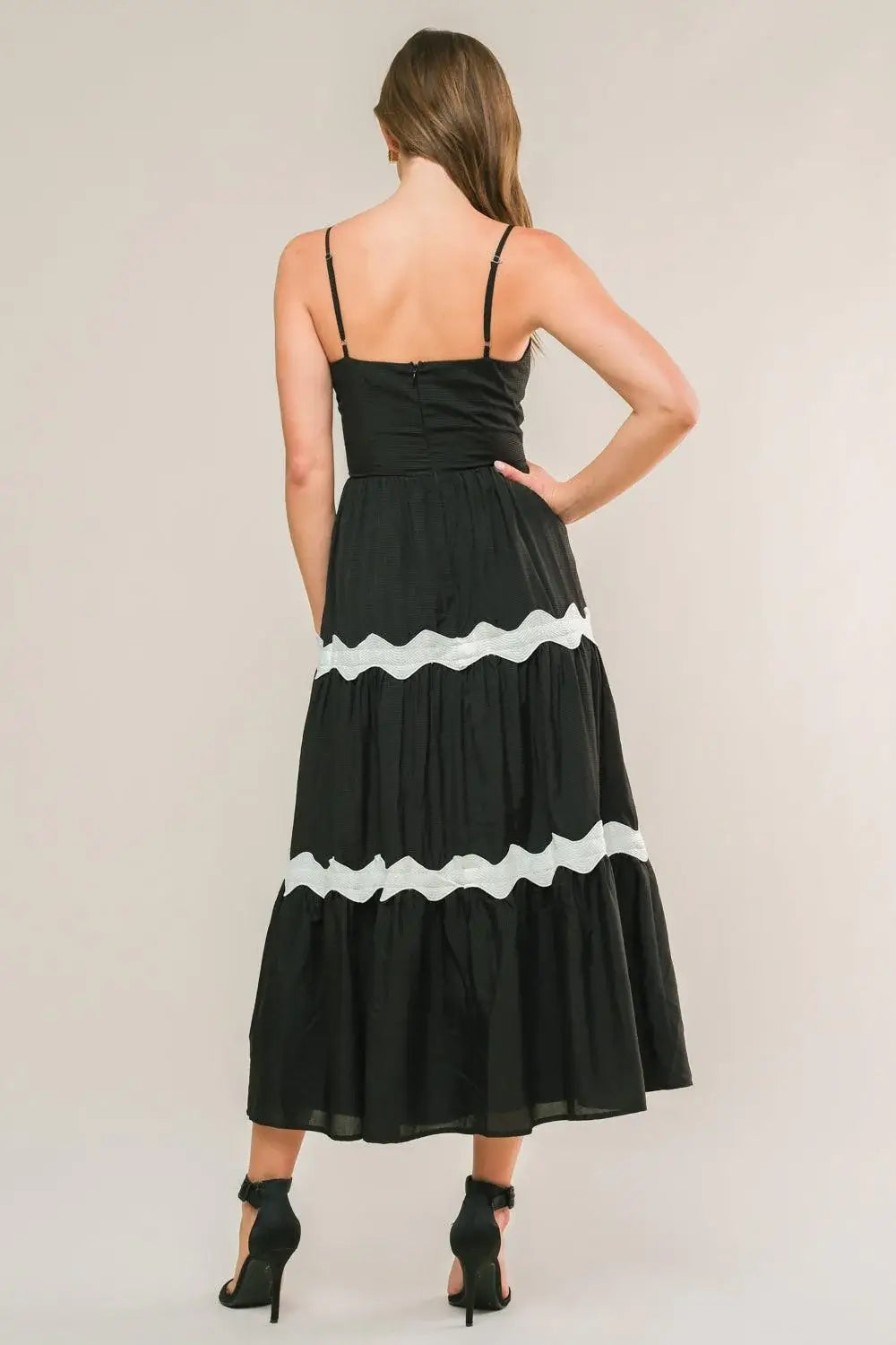 SUMMER SPRITZ WOVEN MIDI DRESS - Flying Tomato - Flyclothing LLC