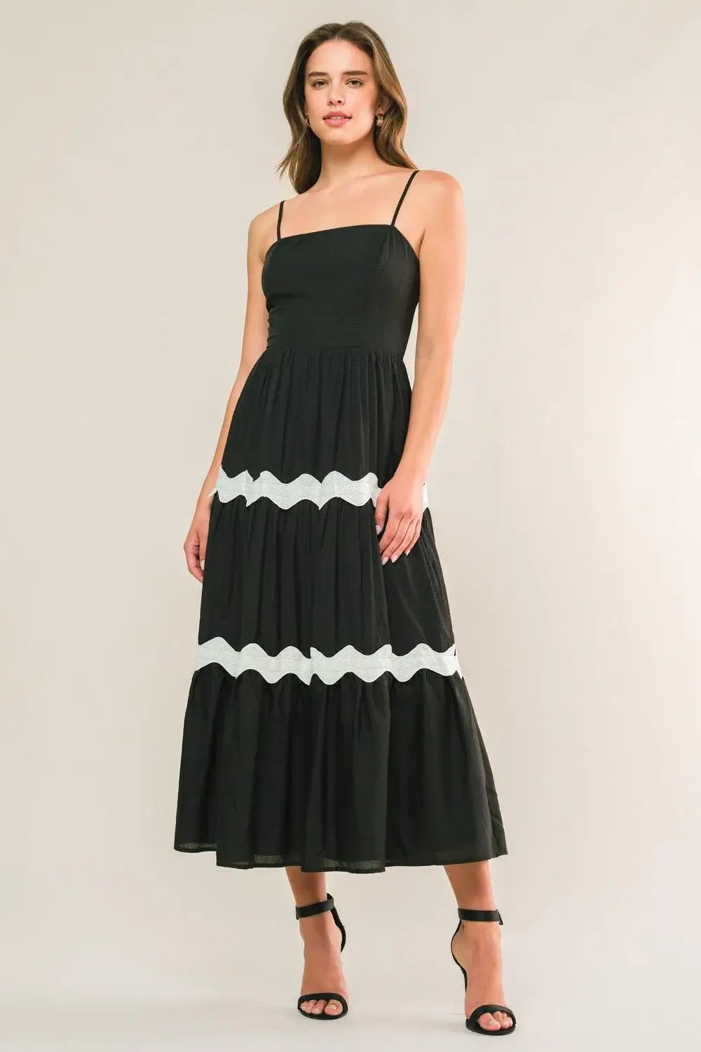SUMMER SPRITZ WOVEN MIDI DRESS - Flying Tomato - Flyclothing LLC