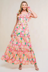 RELAXED CHARM WOVEN MIDI DRESS - Flying Tomato - Flyclothing LLC