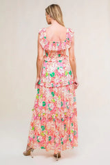 RELAXED CHARM WOVEN MIDI DRESS - Flying Tomato - Flyclothing LLC