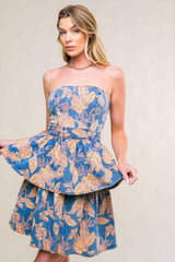 SUMMER MOMENTS DENIM MINI DRESS - Flying Tomato - Flyclothing LLC