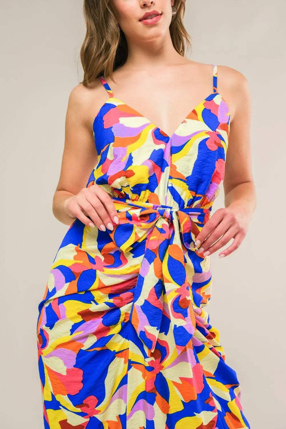 WHAT DREAMS ARE MADE WOVEN MIDI DRESS - Flying Tomato - Flyclothing LLC