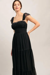 FORGOTTEN ROMANCE WOVEN MAXI DRESS - Flying Tomato - Flyclothing LLC