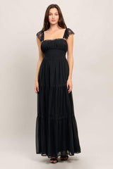 FORGOTTEN ROMANCE WOVEN MAXI DRESS - Flying Tomato - Flyclothing LLC