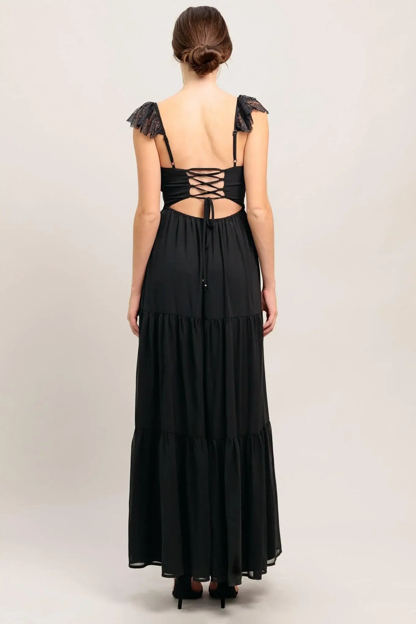 FORGOTTEN ROMANCE WOVEN MAXI DRESS - Flying Tomato - Flyclothing LLC