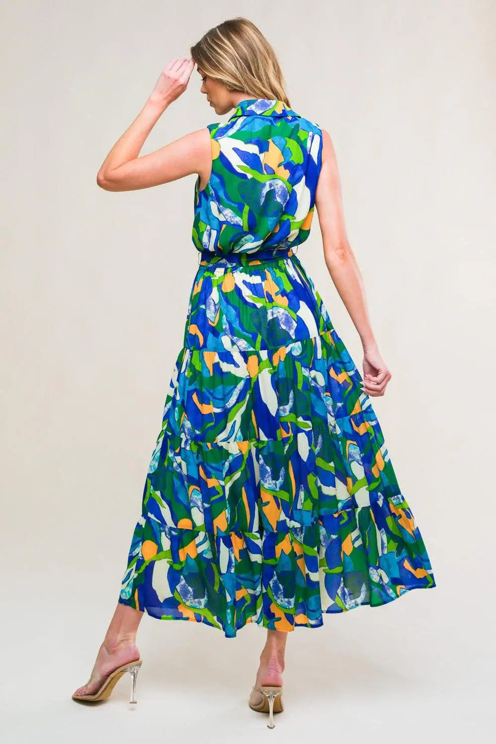 PRISTINE CHICNESS WOVEN MIDI DRESS - Flying Tomato - Flyclothing LLC
