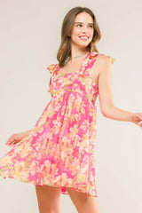 TALK OF THE TOWN WOVEN MINI DRESS - Flying Tomato - Flyclothing LLC