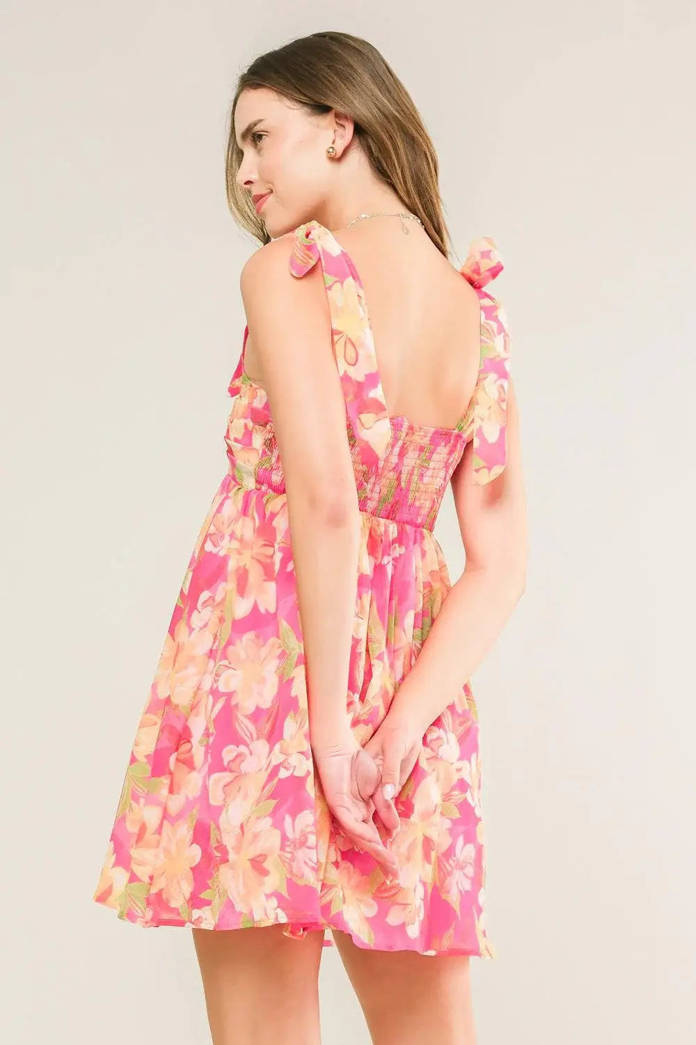 TALK OF THE TOWN WOVEN MINI DRESS - Flying Tomato - Flyclothing LLC