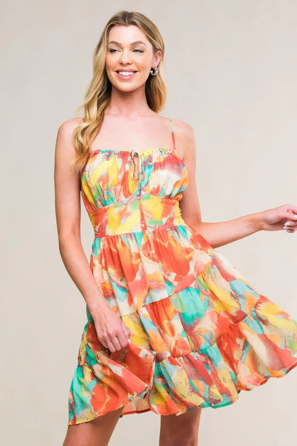 MAJESTIC ENERGY WOVEN MINI DRESS - Flying Tomato - Flyclothing LLC