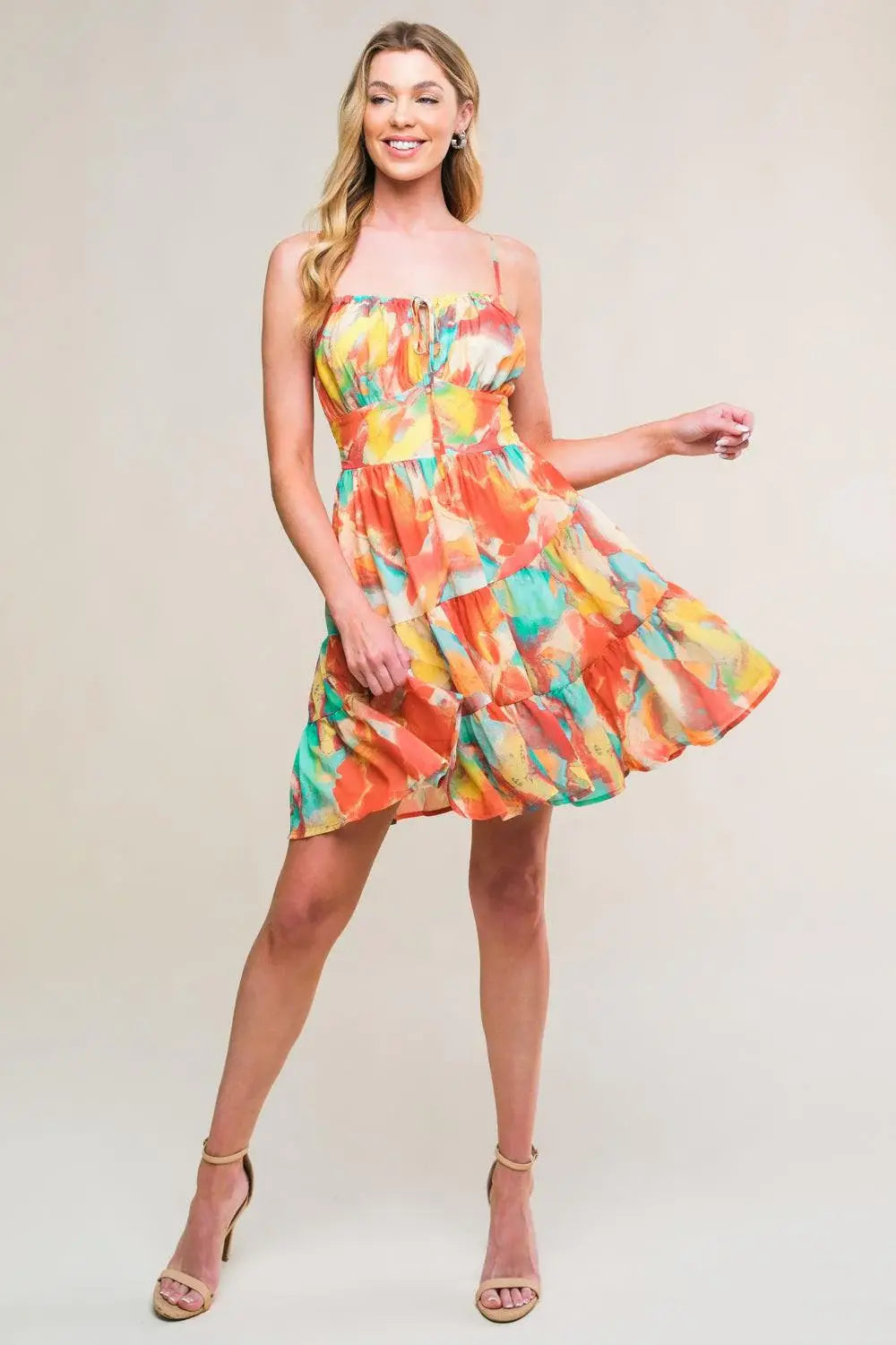MAJESTIC ENERGY WOVEN MINI DRESS - Flying Tomato - Flyclothing LLC
