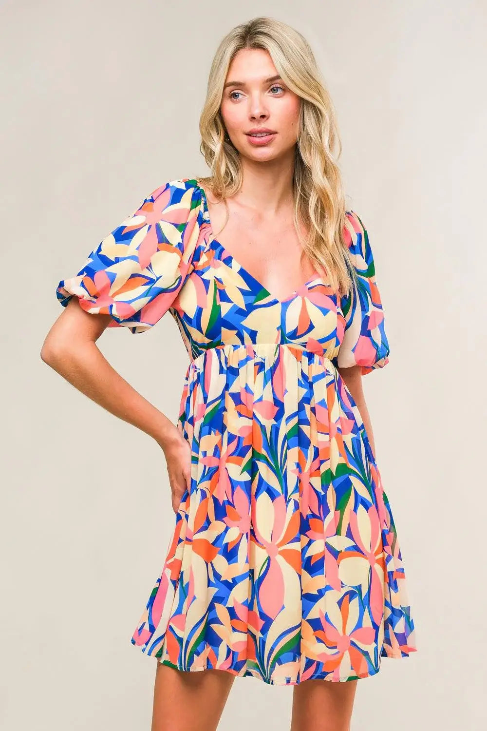 STATE OF BLISS WOVEN MINI DRESS - Flying Tomato - Flyclothing LLC