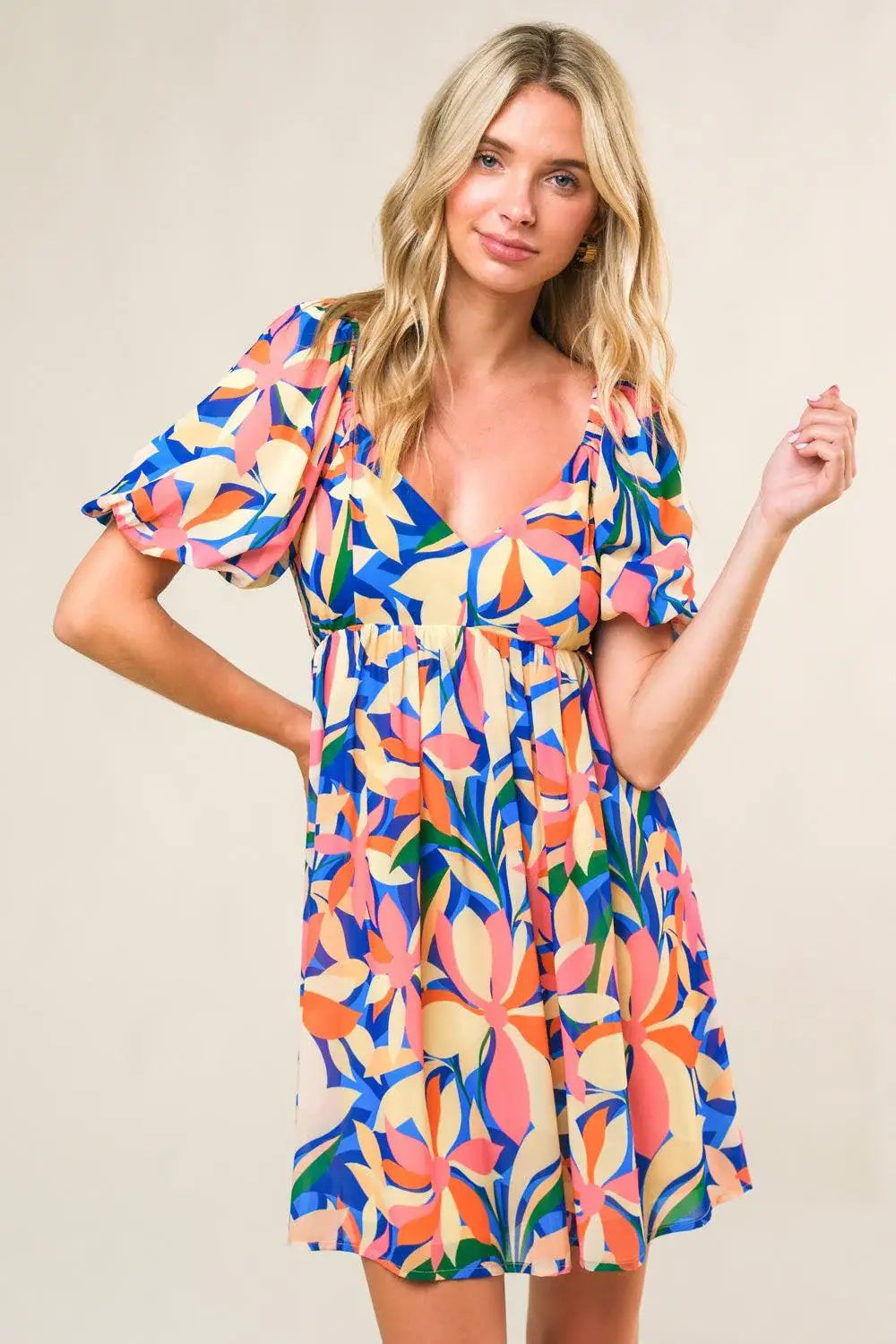 STATE OF BLISS WOVEN MINI DRESS - Flying Tomato - Flyclothing LLC
