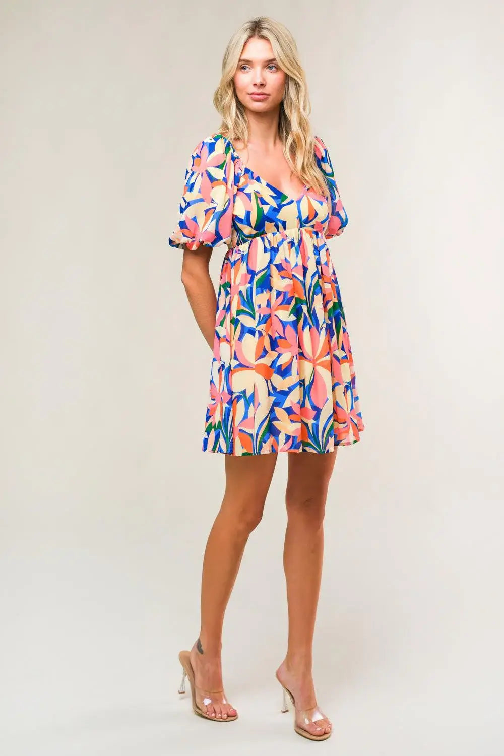 STATE OF BLISS WOVEN MINI DRESS - Flying Tomato - Flyclothing LLC