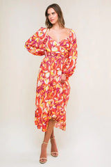 AMAZING EVENING WOVEN MIDI DRESS - Flying Tomato - Flyclothing LLC