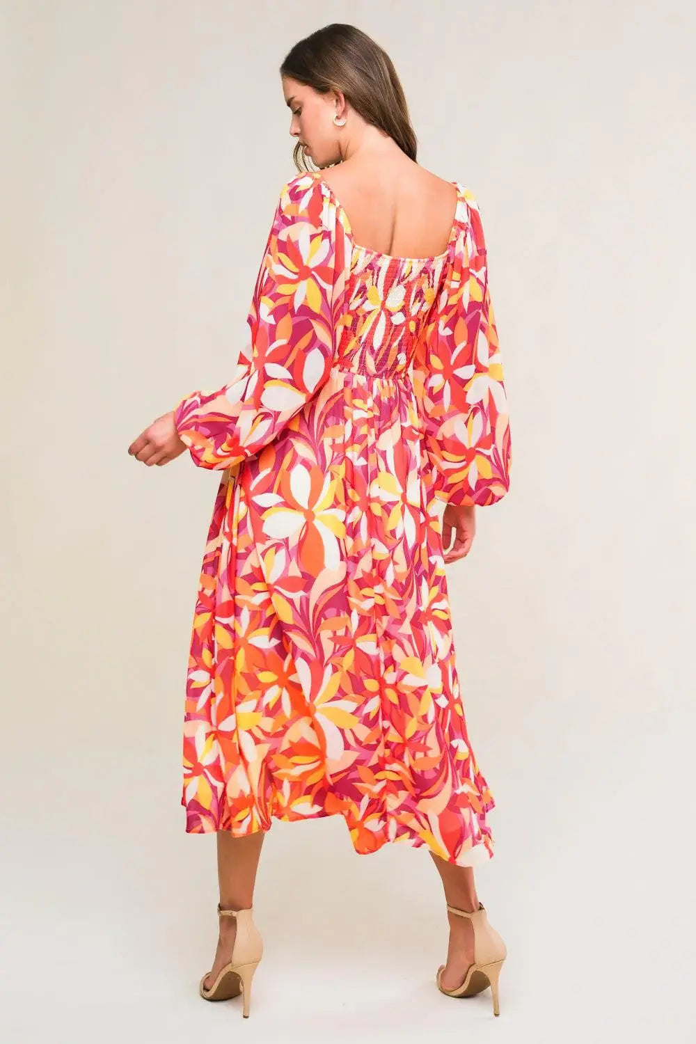 AMAZING EVENING WOVEN MIDI DRESS - Flying Tomato - Flyclothing LLC