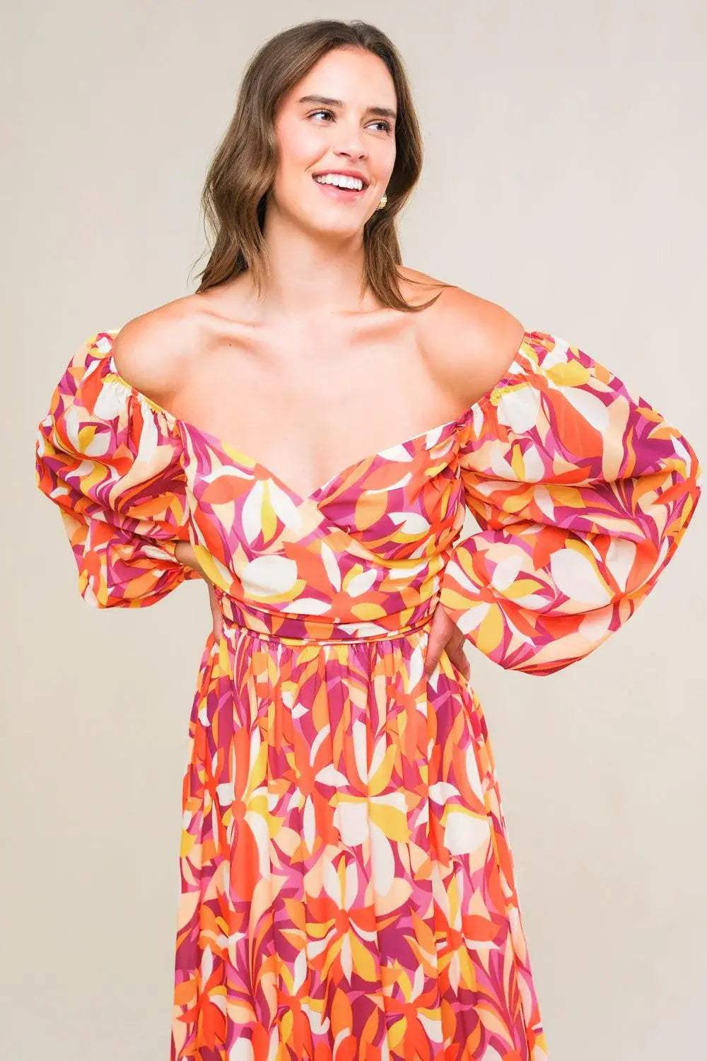 AMAZING EVENING WOVEN MIDI DRESS - Flying Tomato - Flyclothing LLC