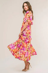 START LOOKING WOVEN MIDI DRESS - Flying Tomato - Flyclothing LLC