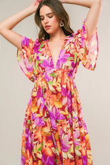 START LOOKING WOVEN MIDI DRESS - Flying Tomato - Flyclothing LLC