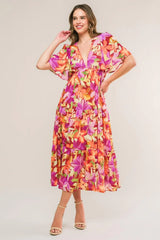 START LOOKING WOVEN MIDI DRESS - Flying Tomato - Flyclothing LLC