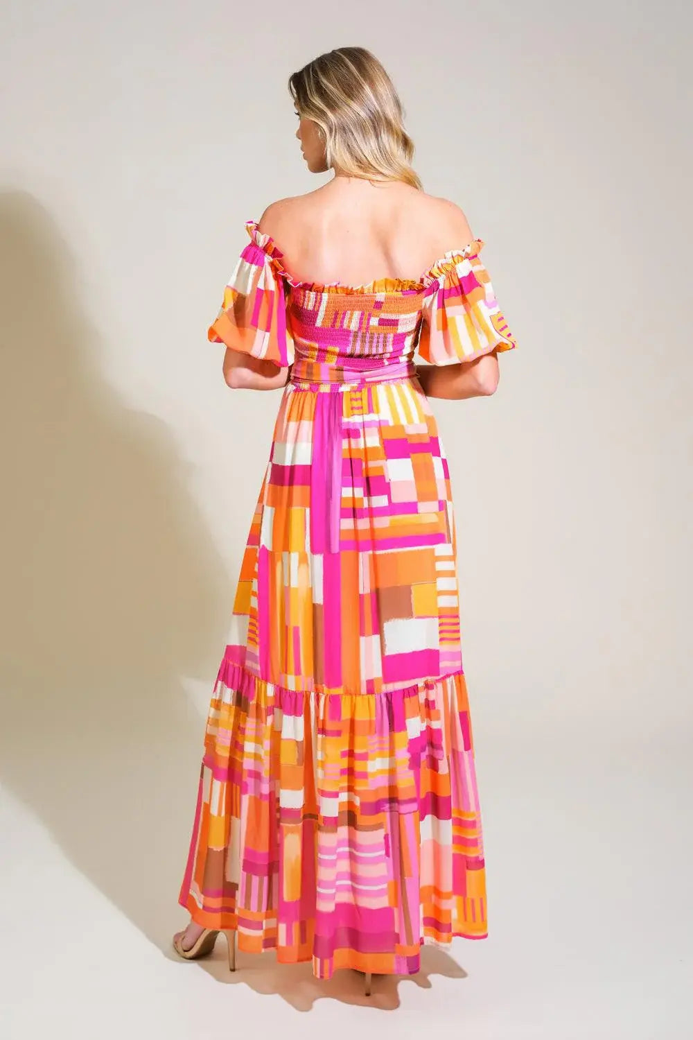 SUNSHINE SQUEEZE WOVEN MAXI DRESS - Flying Tomato - Flyclothing LLC