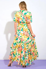 ELABORATE CHARM WOVEN HI-LO DRESS - Flying Tomato - Flyclothing LLC