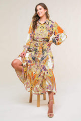 AESTHETIC POSE WOVEN MIDI DRESS - Flying Tomato - Flyclothing LLC