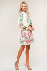 HAPPIEST HERE WOVEN MINI DRESS - Flying Tomato - Flyclothing LLC