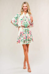 HAPPIEST HERE WOVEN MINI DRESS - Flying Tomato - Flyclothing LLC