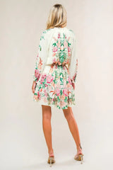 HAPPIEST HERE WOVEN MINI DRESS - Flying Tomato - Flyclothing LLC