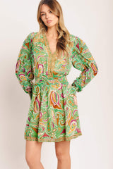 TIME SPENT TOGETHER WOVEN MINI DRESS - Flying Tomato - Flyclothing LLC