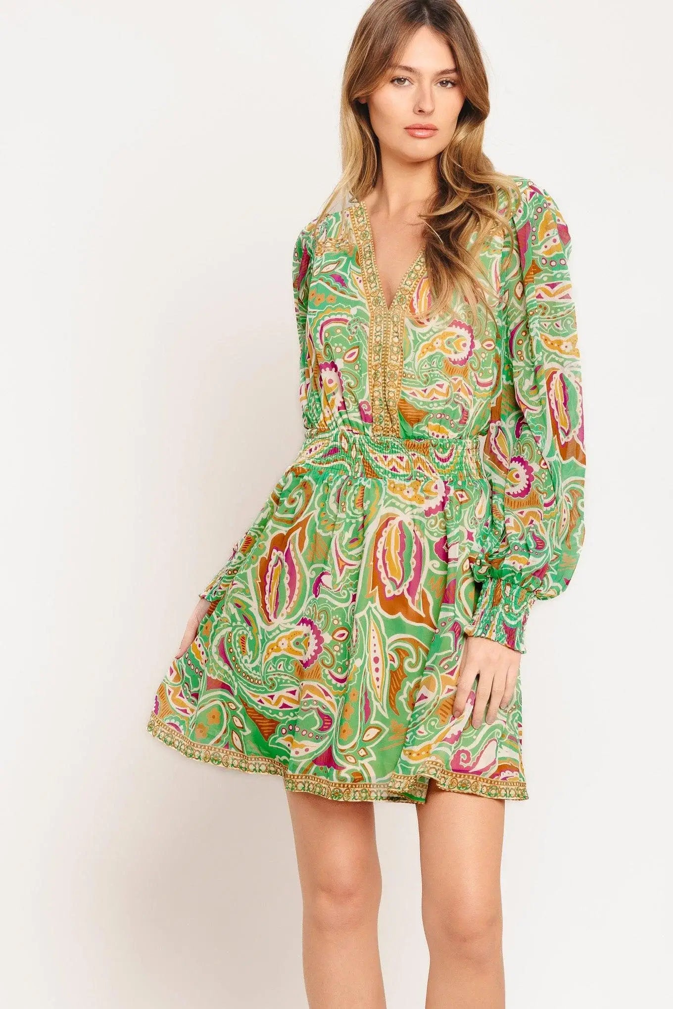 TIME SPENT TOGETHER WOVEN MINI DRESS - Flying Tomato - Flyclothing LLC
