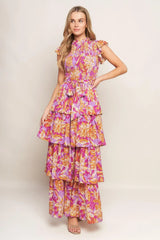 GETTING STARTED WOVEN MIDI DRESS - Flying Tomato - Flyclothing LLC