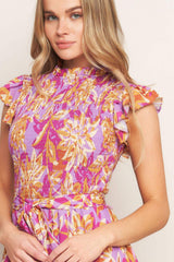 GETTING STARTED WOVEN MIDI DRESS - Flying Tomato - Flyclothing LLC