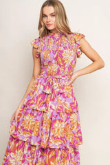 GETTING STARTED WOVEN MIDI DRESS - Flying Tomato - Flyclothing LLC