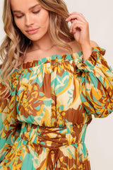 THENA SECRET GARDEN WOVEN MIDI DRESS - Flying Tomato - Flyclothing LLC