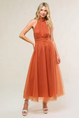 EVERY NOW AND THEN MESH MIDI DRESS - Flying Tomato - Flyclothing LLC