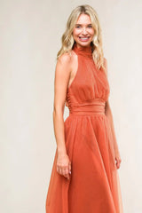 EVERY NOW AND THEN MESH MIDI DRESS - Flying Tomato - Flyclothing LLC