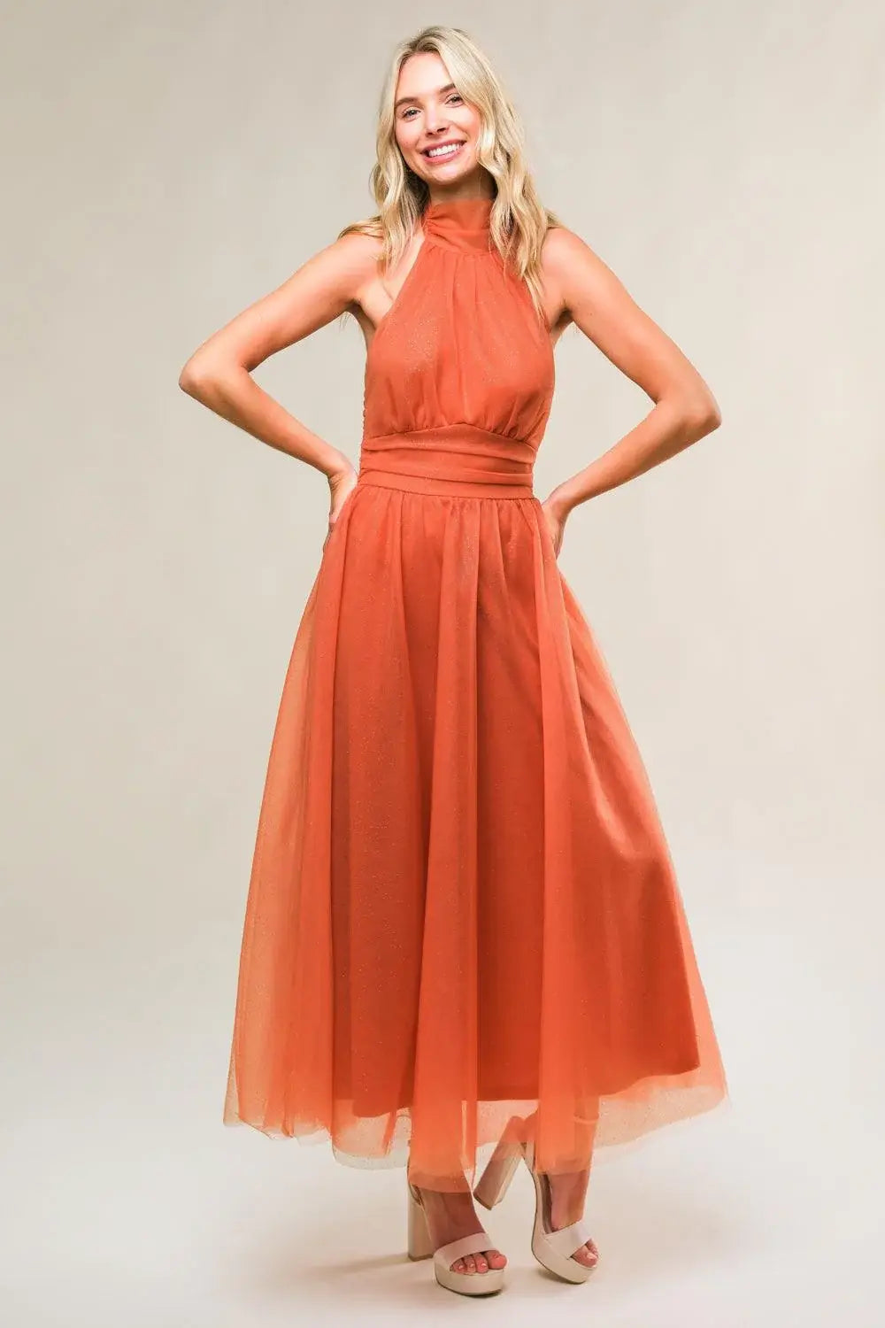 EVERY NOW AND THEN MESH MIDI DRESS - Flying Tomato - Flyclothing LLC