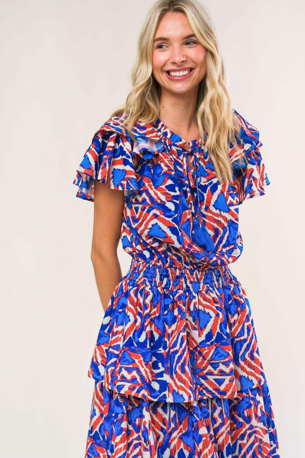 BACK TO FUN WOVEN MIDI DRESS - Flying Tomato - Flyclothing LLC
