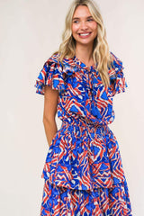 BACK TO FUN WOVEN MIDI DRESS - Flying Tomato - Flyclothing LLC