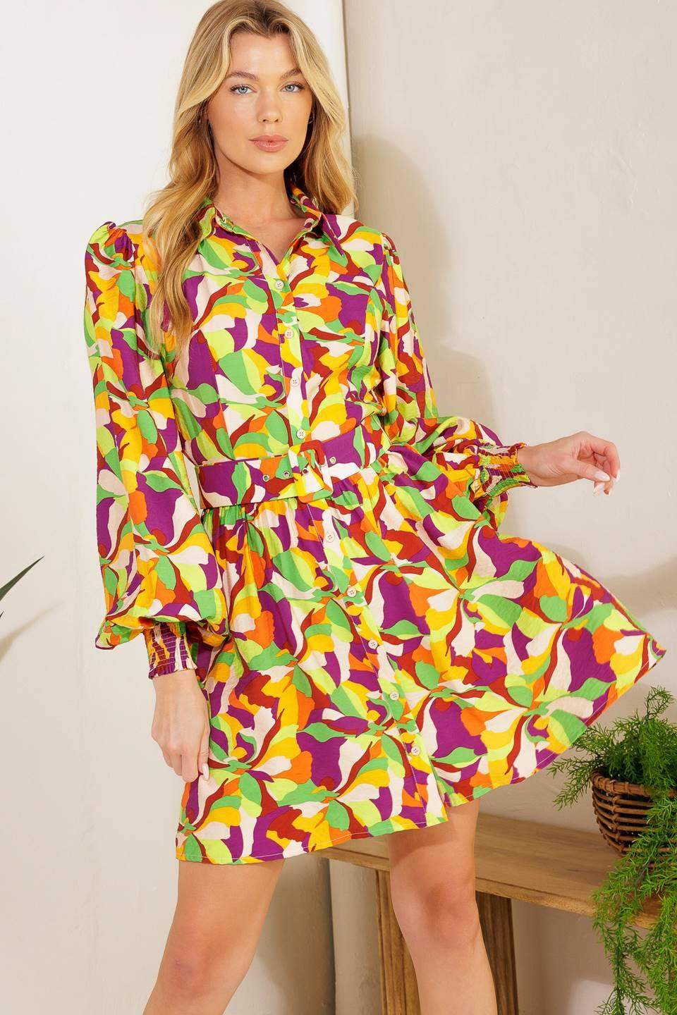 WORLD IS YOUR OYSTER WOVEN MINI DRESS - Flying Tomato - Flyclothing LLC