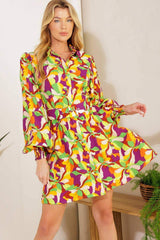 WORLD IS YOUR OYSTER WOVEN MINI DRESS - Flying Tomato - Flyclothing LLC