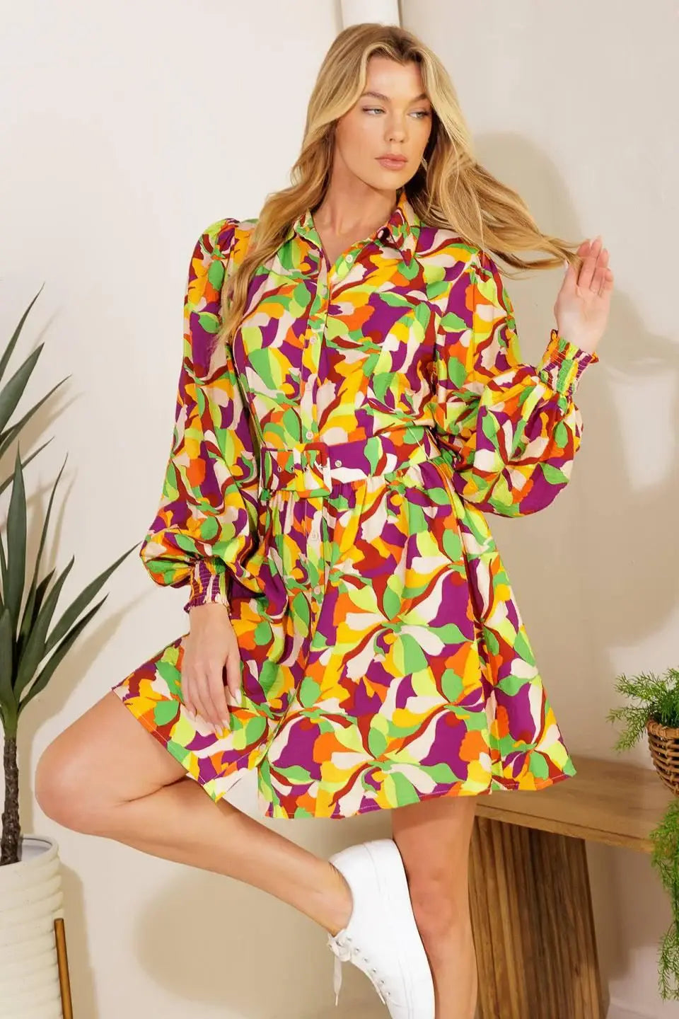 WORLD IS YOUR OYSTER WOVEN MINI DRESS - Flying Tomato - Flyclothing LLC