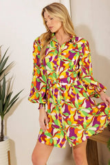 WORLD IS YOUR OYSTER WOVEN MINI DRESS - Flying Tomato - Flyclothing LLC