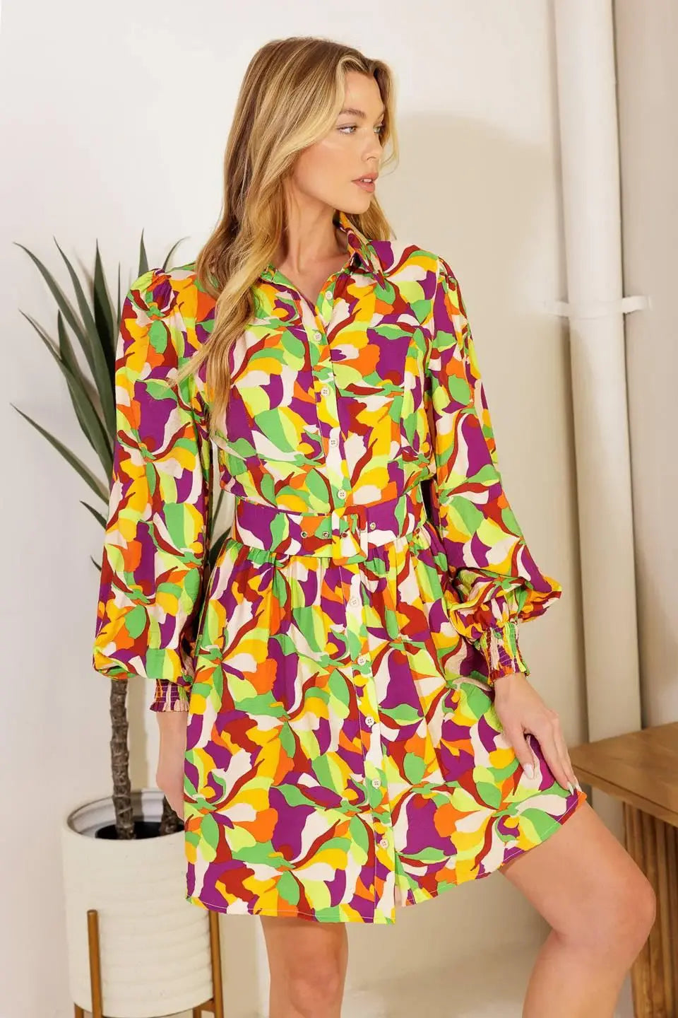 WORLD IS YOUR OYSTER WOVEN MINI DRESS - Flying Tomato - Flyclothing LLC
