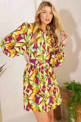 WORLD IS YOUR OYSTER WOVEN MINI DRESS - Flying Tomato - Flyclothing LLC
